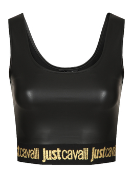 JUST CAVALLI: Чёрный топ 