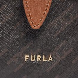 Furla: Коричневая сумка Toni