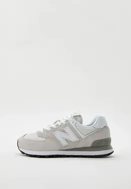 New Balance: Серые кроссовки