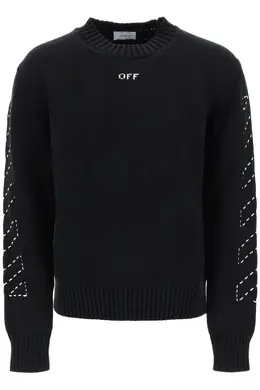 Off-white: Свитер Diagonal стрейч