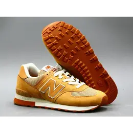 New Balance: Коричневые кроссовки  574