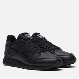 Reebok: Чёрные кроссовки  Classic Leather