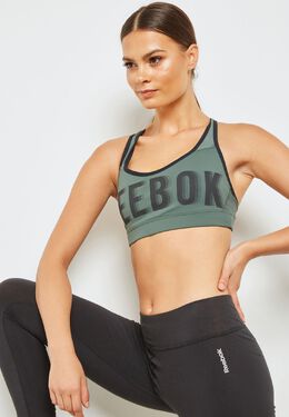 Reebok: Зелёный топ 