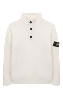 Stone Island: Белый свитер