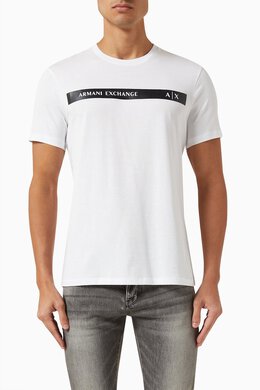 Armani Exchange: Хлопковая футболка