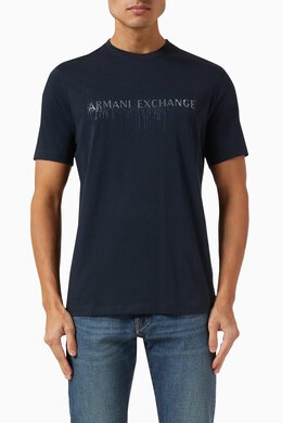 Armani Exchange: Хлопковая футболка