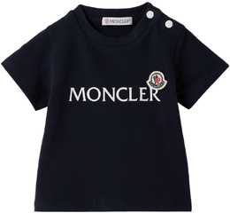 Moncler Enfant: Синяя футболка 