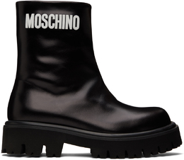 Moschino: Чёрные ботинки 