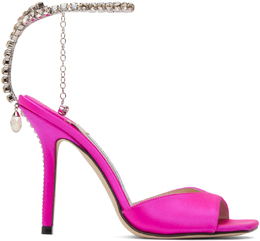 Jimmy Choo: Розовые босоножки Saeda 100