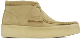 Clarks Originals: Бежевые ботинки