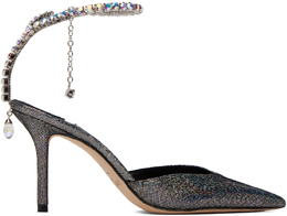 Jimmy Choo: Серебристые туфли  Saeda