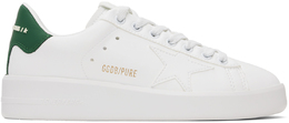 Golden Goose: Зелёные кроссовки  Purestar