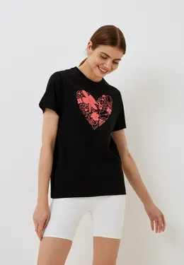 adidas: Чёрная футболка 