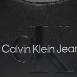 Calvin Klein Sculpted Shoulder Bag24 Mono Black/Metallic Logo K60K607831 -  Майка calvin klein блузка блуза - 0GL