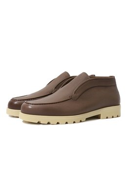 Santoni: Бежевые ботинки 