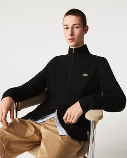 Lacoste: Чёрная куртка 