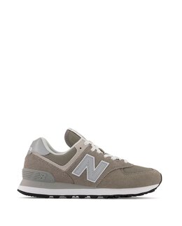 New Balance: Серые кроссовки  574