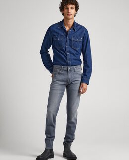 Pepe Jeans: Серые джинсы