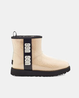 UGG: Бежевые сапоги Classic Clear Mini