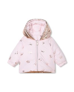 Boss Kidswear: Пуховик с капюшоном