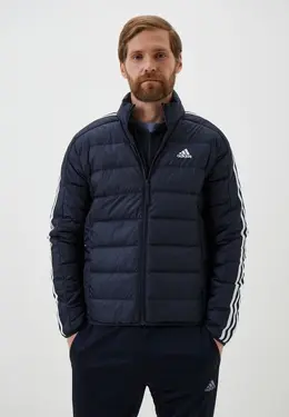 adidas: Синий пуховик 