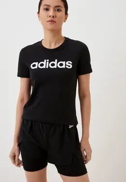 adidas: Чёрная футболка