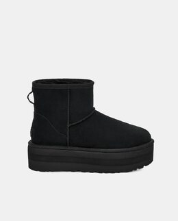 UGG: Чёрные угги  Classic Mini