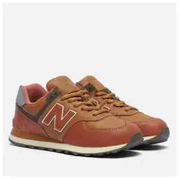 New Balance: Коричневые кроссовки  574