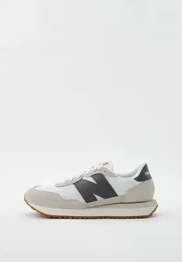 New Balance: Бежевые кроссовки