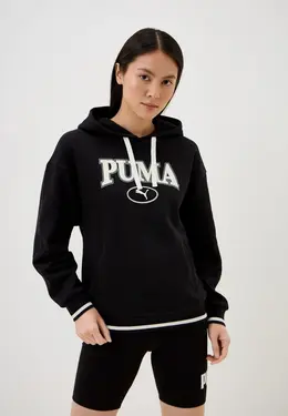 PUMA: Чёрная толстовка 