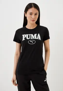 PUMA: Чёрная футболка 