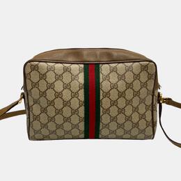 Gucci: Коричневая сумка через плечо Web