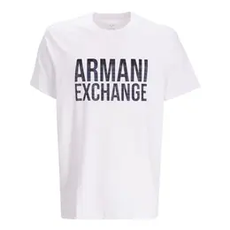 Armani Exchange: Белая футболка