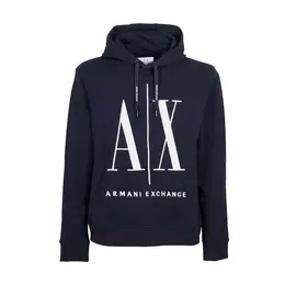 Armani Exchange: Синяя толстовка