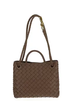 Bottega Veneta: Золотая сумка Intreccio