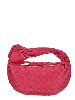 Bottega Veneta: Розовая сумка Mini Jodie