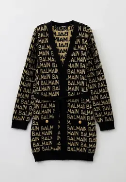 Balmain: Чёрный кардиган