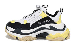 Balenciaga: Чёрные кроссовки  Triple S