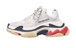 Balenciaga: Белые кроссовки  Triple S