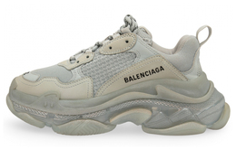 Balenciaga: Серые кроссовки  Triple S Clear Sole