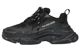 Balenciaga: Чёрные кроссовки  Triple S