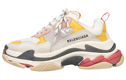 Balenciaga: Жёлтые кроссовки  Triple S