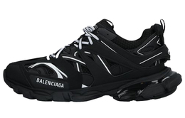 Balenciaga: Чёрные кроссовки  Track