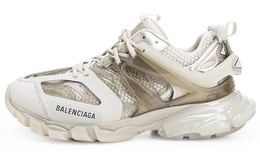 Balenciaga: Белые кроссовки  Track