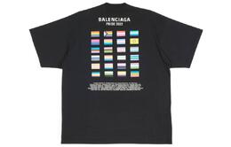 Balenciaga: Чёрная футболка 