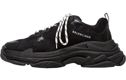 Balenciaga: Чёрные кроссовки  Triple S