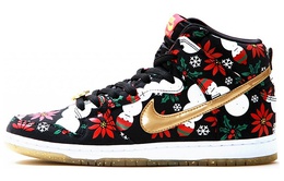 Nike: Чёрные кроссовки  SB Dunk High