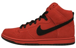 Nike: Красные кроссовки  SB Dunk High