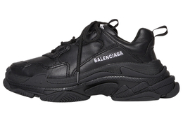 Balenciaga: Чёрные кроссовки  Triple S