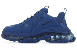 Balenciaga: Голубые кроссовки  Triple S